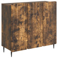 Sideboard Geräucherte Eiche 89 x 34,5 x 82 cm Holzwerkstoff