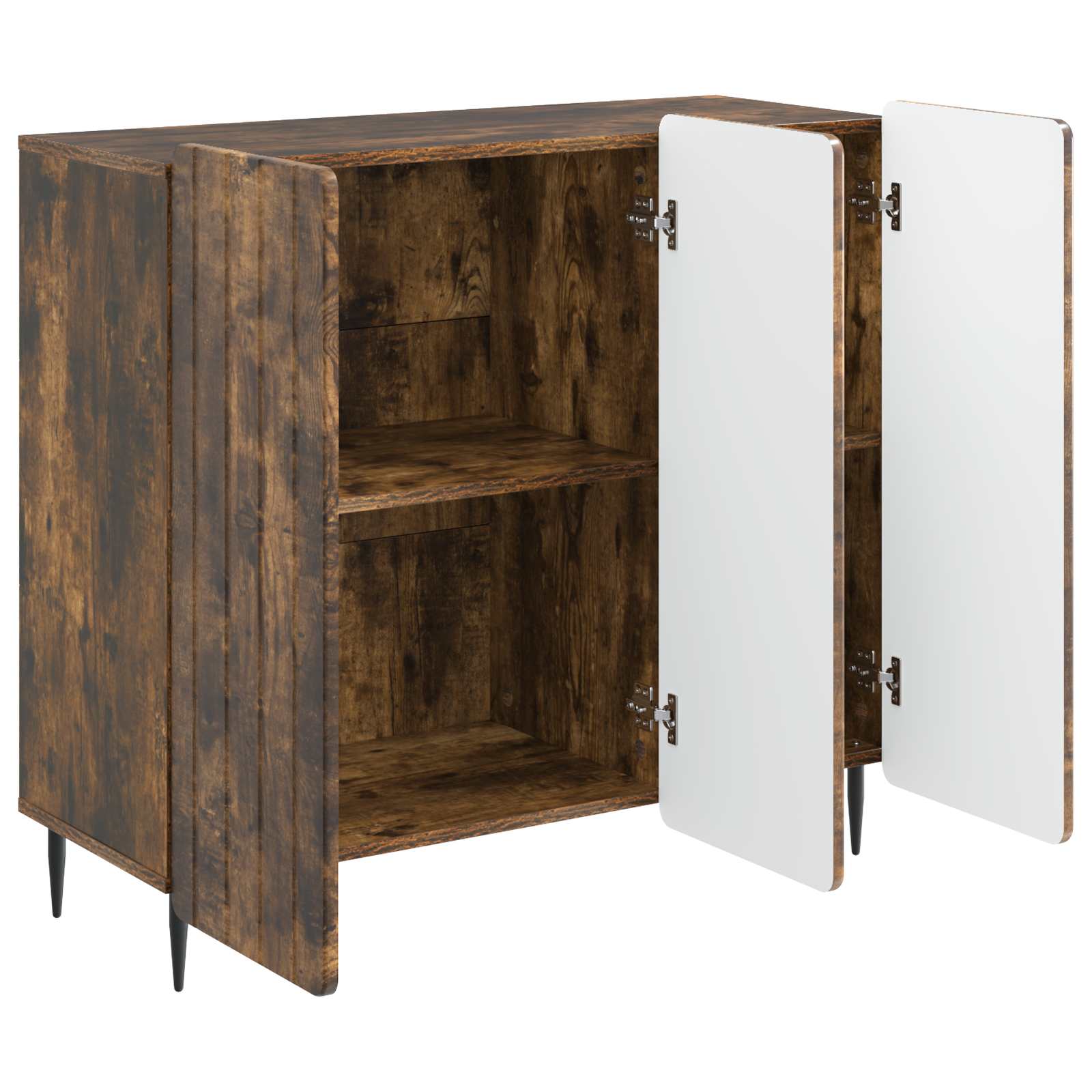 Sideboard Geräucherte Eiche 89 x 34,5 x 82 cm Holzwerkstoff