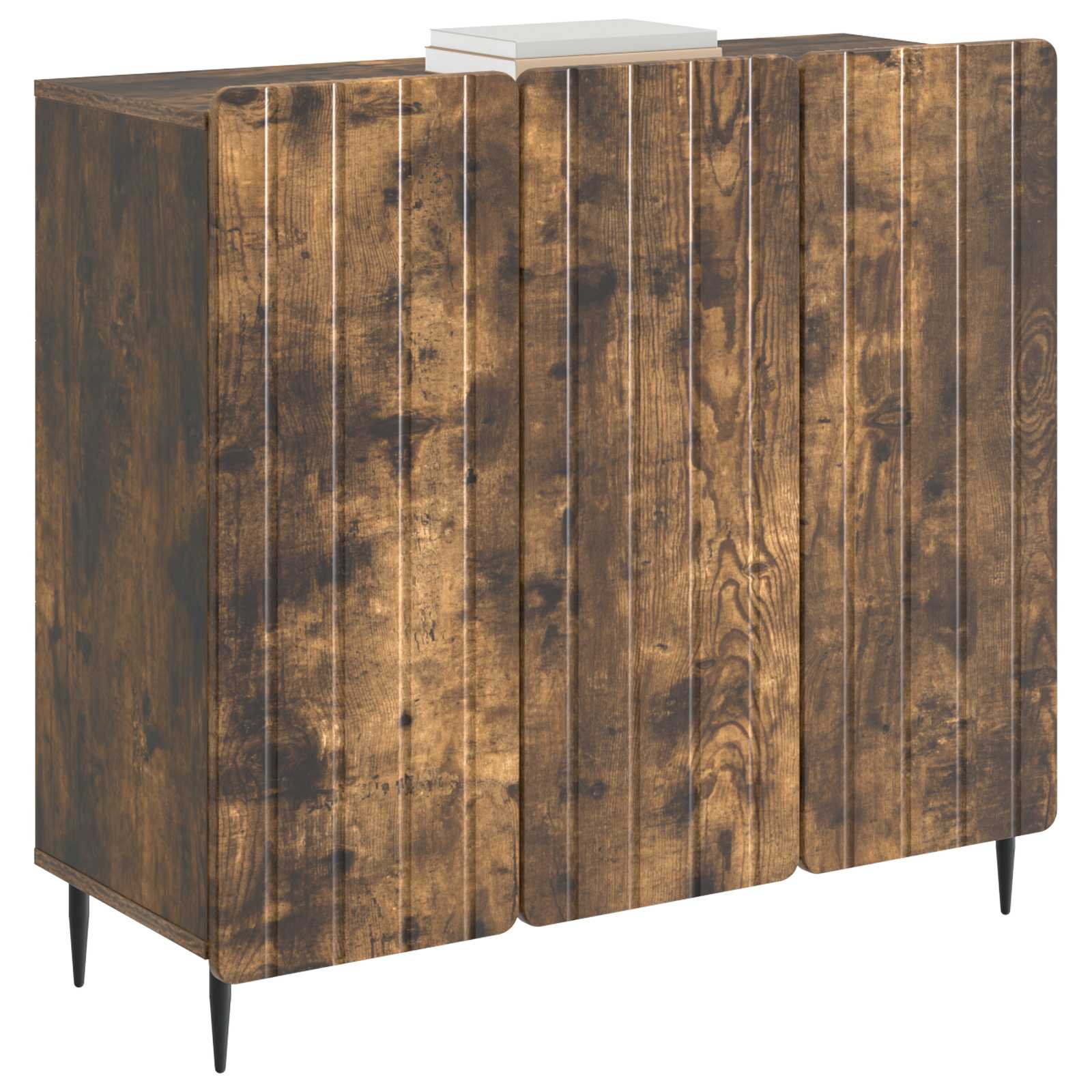Sideboard Geräucherte Eiche 89 x 34,5 x 82 cm Holzwerkstoff