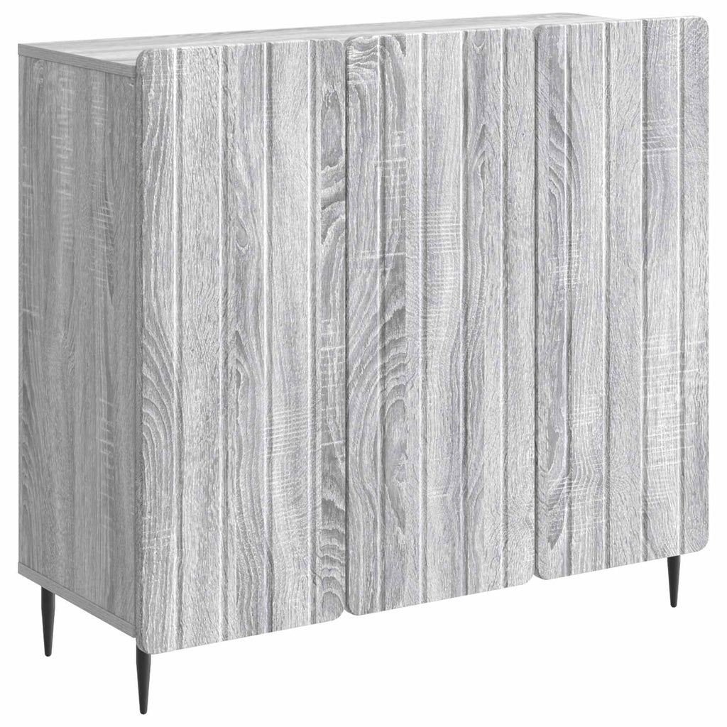 Sideboard Graues Sonoma 89 x 34,5 x 82 cm Holzwerkstoff