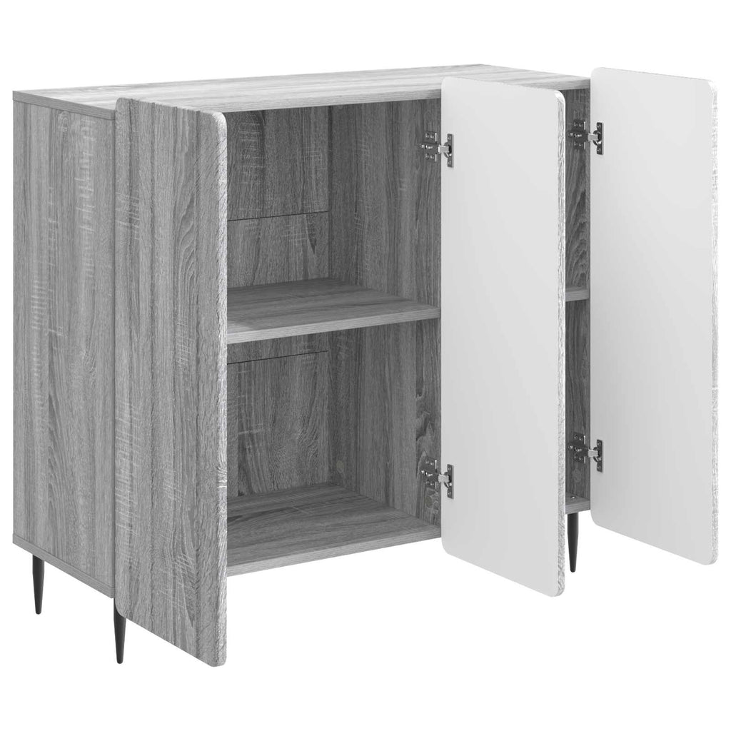 Sideboard Graues Sonoma 89 x 34,5 x 82 cm Holzwerkstoff