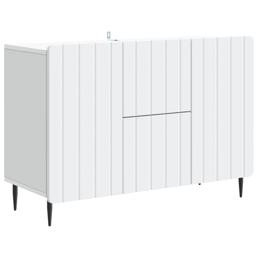 Sideboard mit Schubladen Weiß 89 x 34,5 x 62 cm Holzwerkstoff