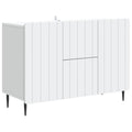 Sideboard mit Schubladen Weiß 89 x 34,5 x 62 cm Holzwerkstoff