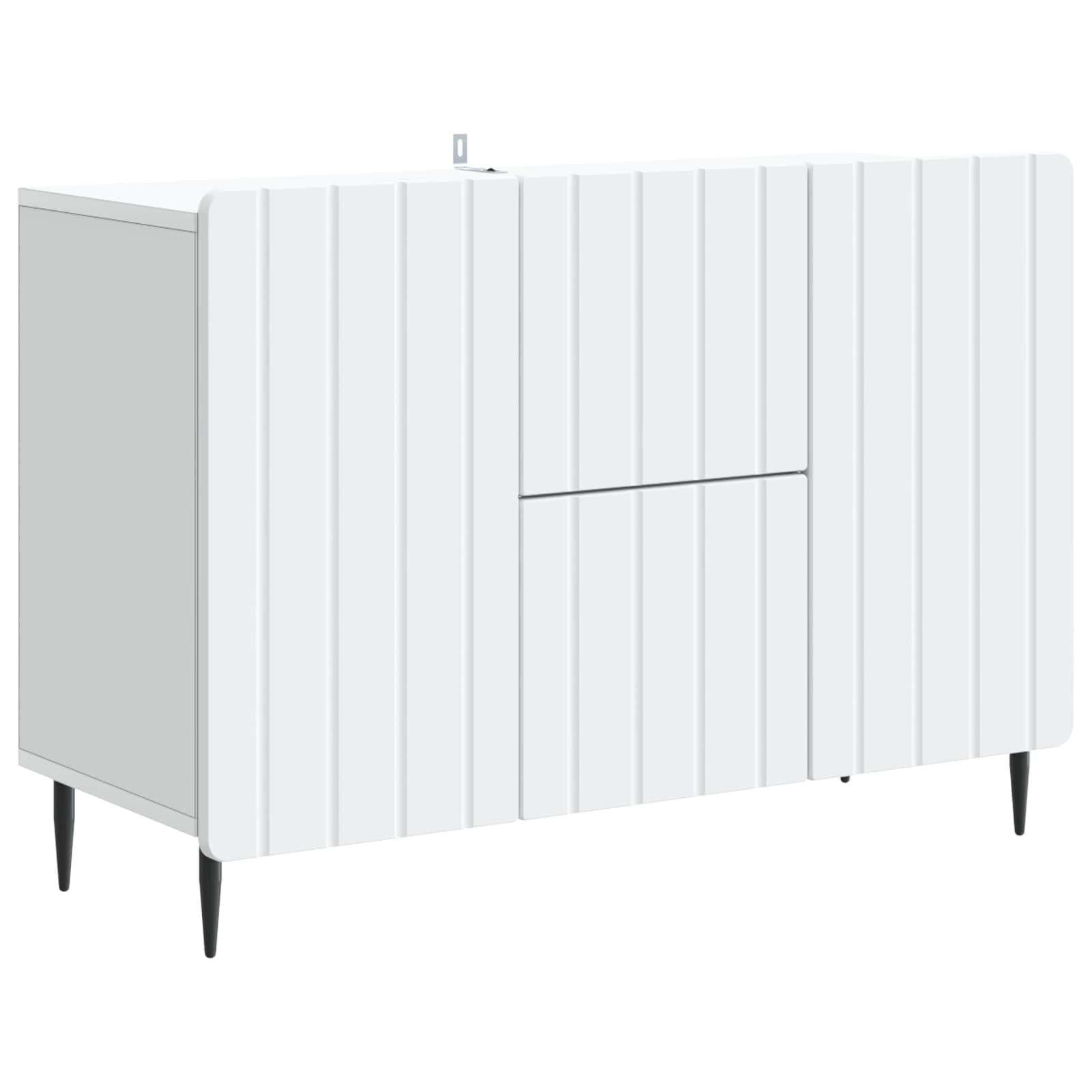Sideboard mit Schubladen Weiß 89 x 34,5 x 62 cm Holzwerkstoff