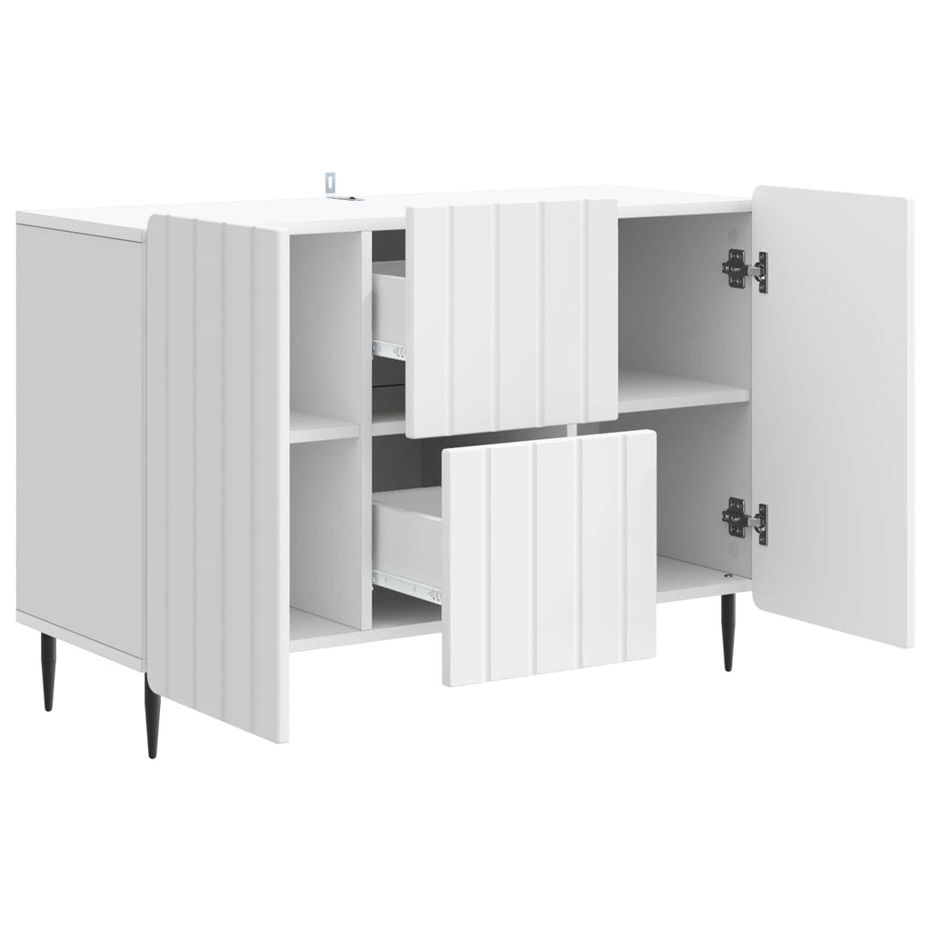 Sideboard mit Schubladen Weiß 89 x 34,5 x 62 cm Holzwerkstoff