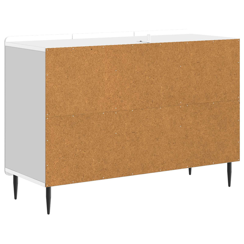 Sideboard mit Schubladen Weiß 89 x 34,5 x 62 cm Holzwerkstoff