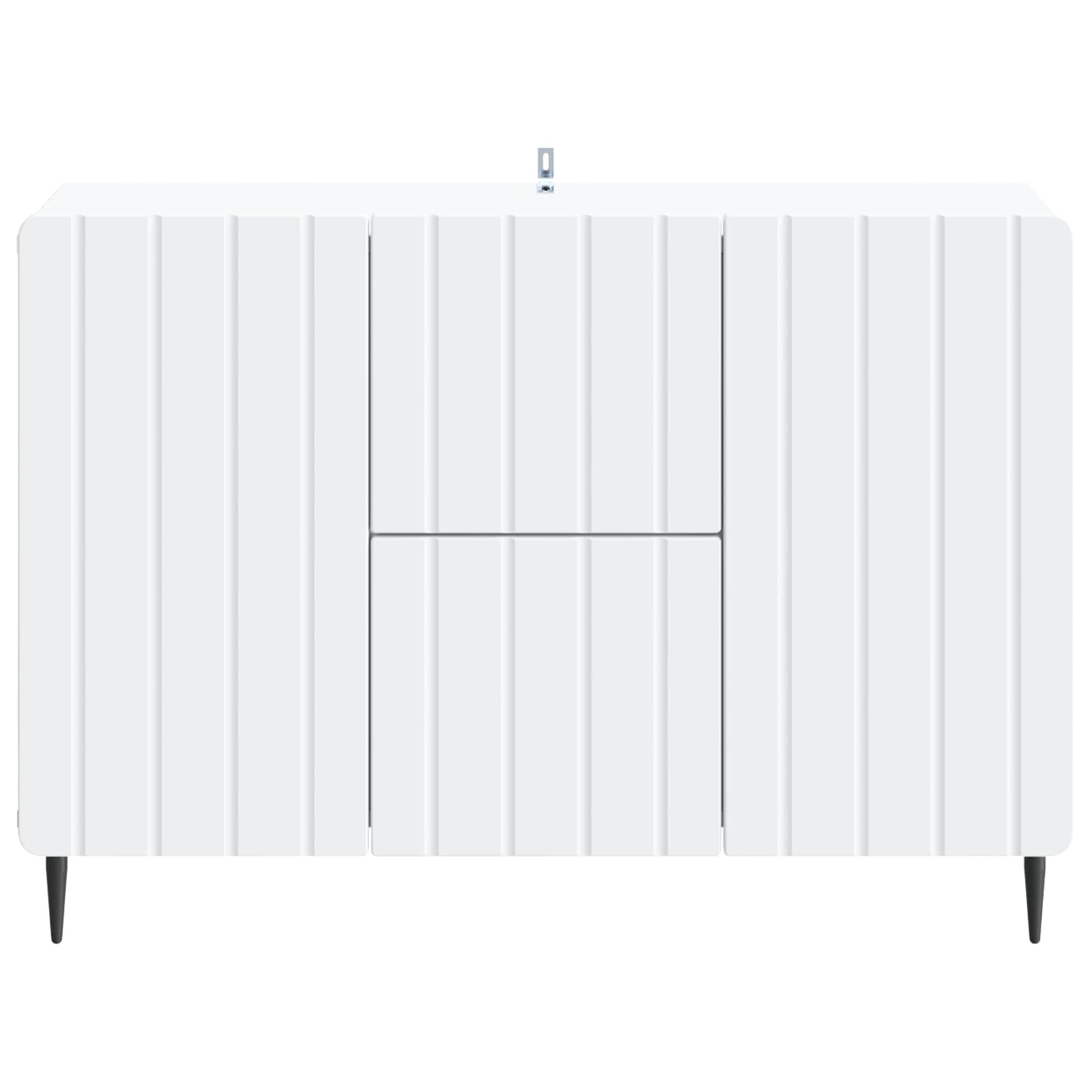 Sideboard mit Schubladen Weiß 89 x 34,5 x 62 cm Holzwerkstoff