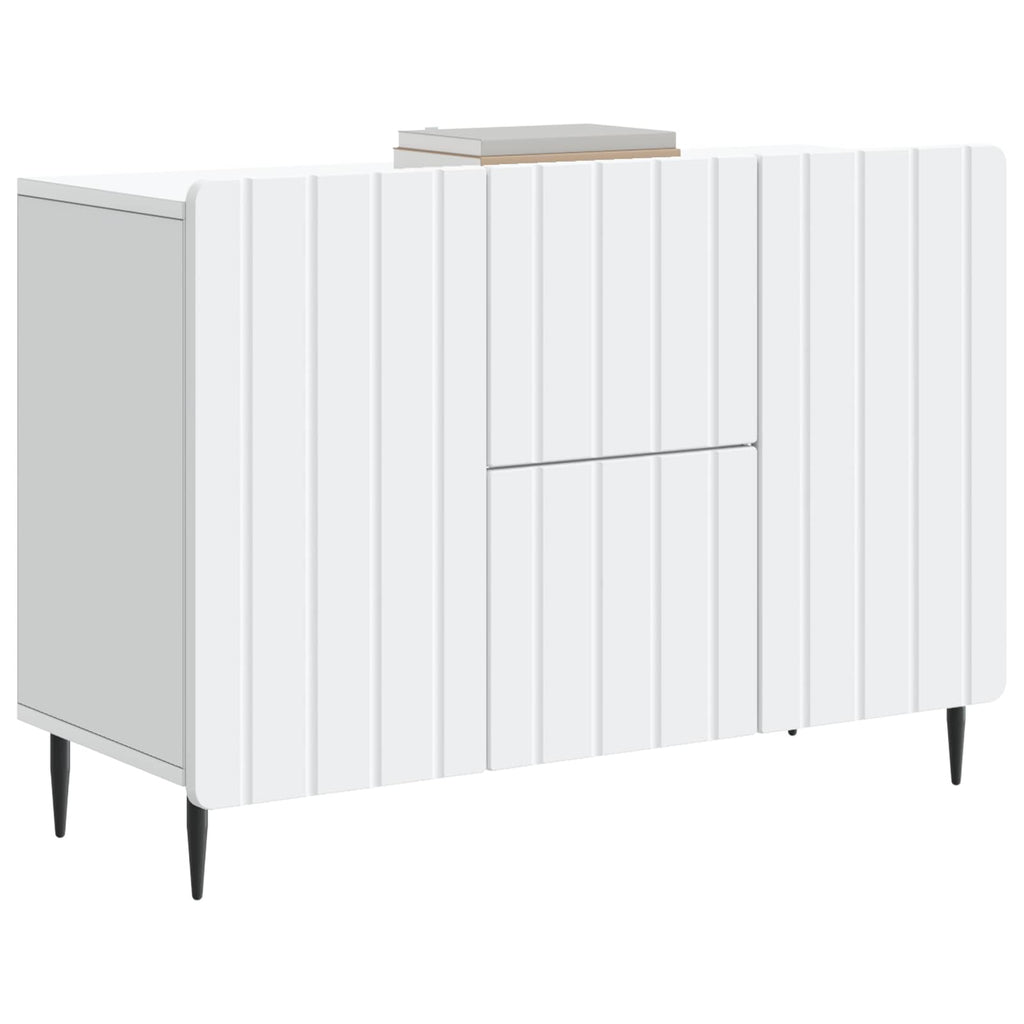 Sideboard mit Schubladen Weiß 89 x 34,5 x 62 cm Holzwerkstoff
