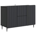 Sideboard Schwarz 89 x 34,5 x 62 cm Holzwerkstoff