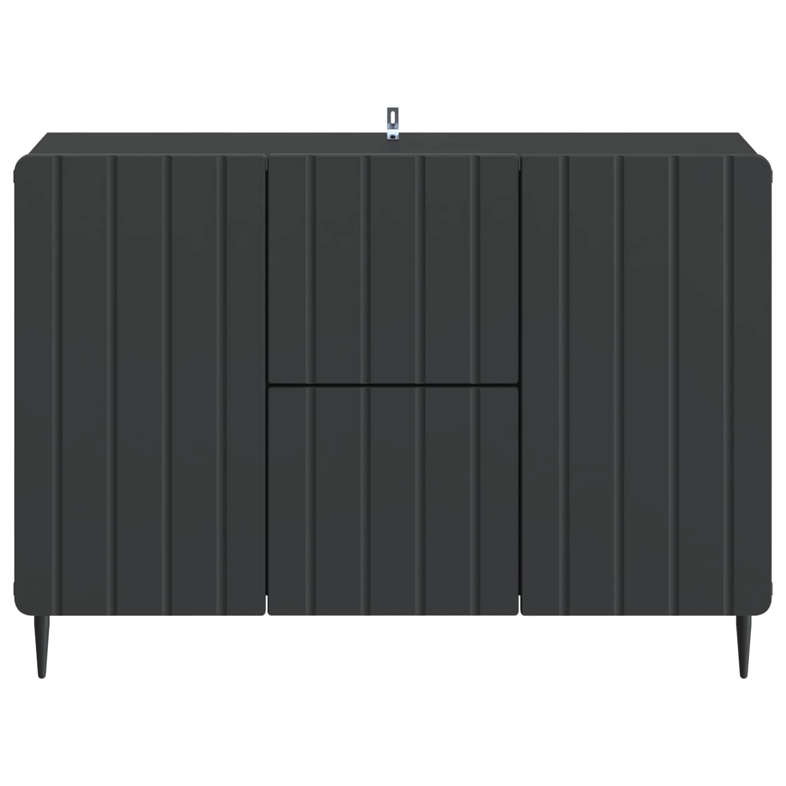Sideboard Schwarz 89 x 34,5 x 62 cm Holzwerkstoff