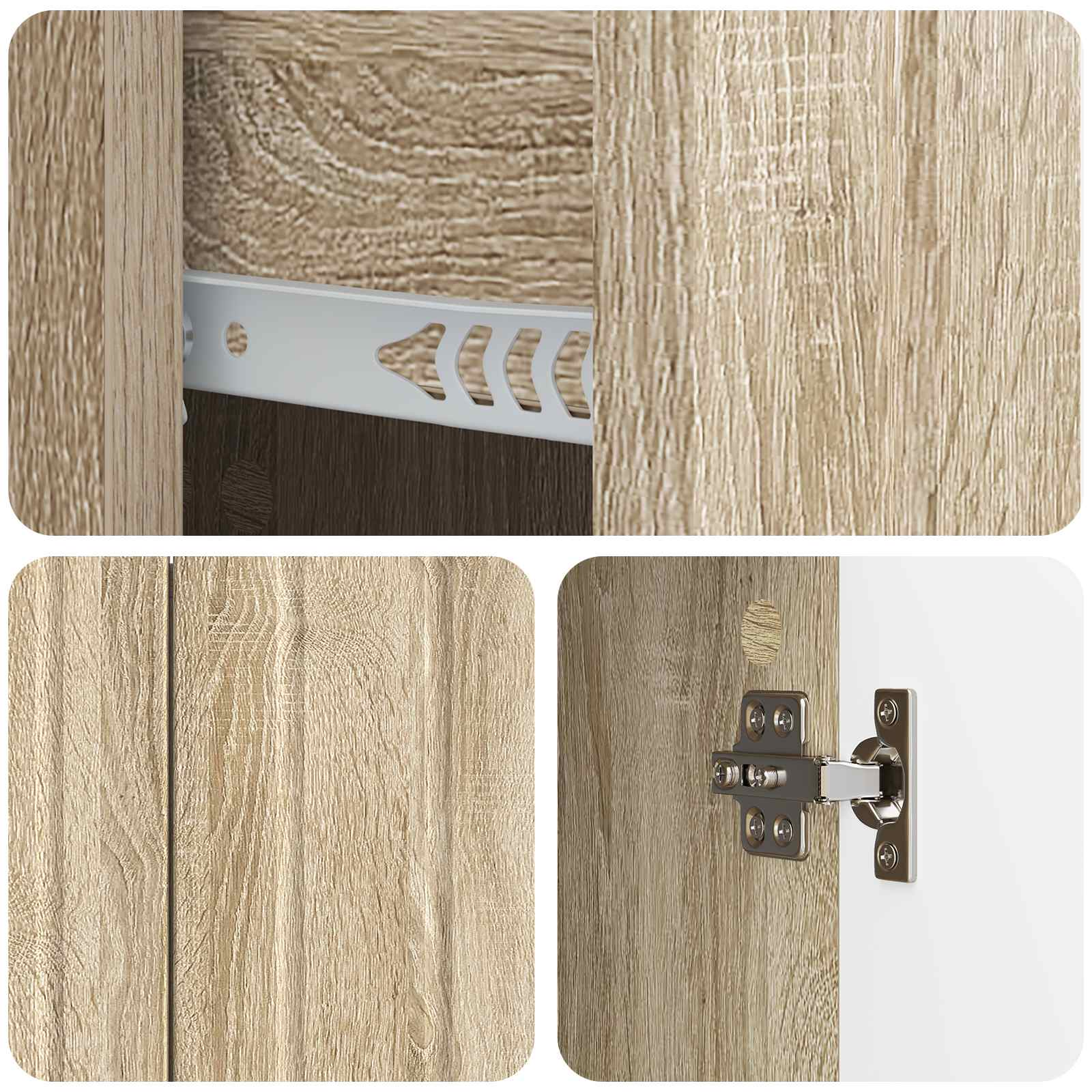 Sideboard Sonoma-Eiche 89 x 34,5 x 62 cm Holzwerkstoff