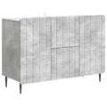 Sideboard Betongrau 89 x 34,5 x 62 cm Holzwerkstoff