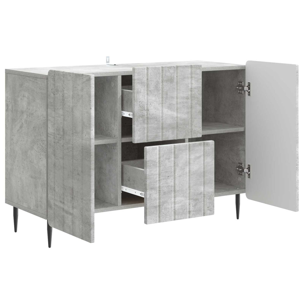 Sideboard Betongrau 89 x 34,5 x 62 cm Holzwerkstoff