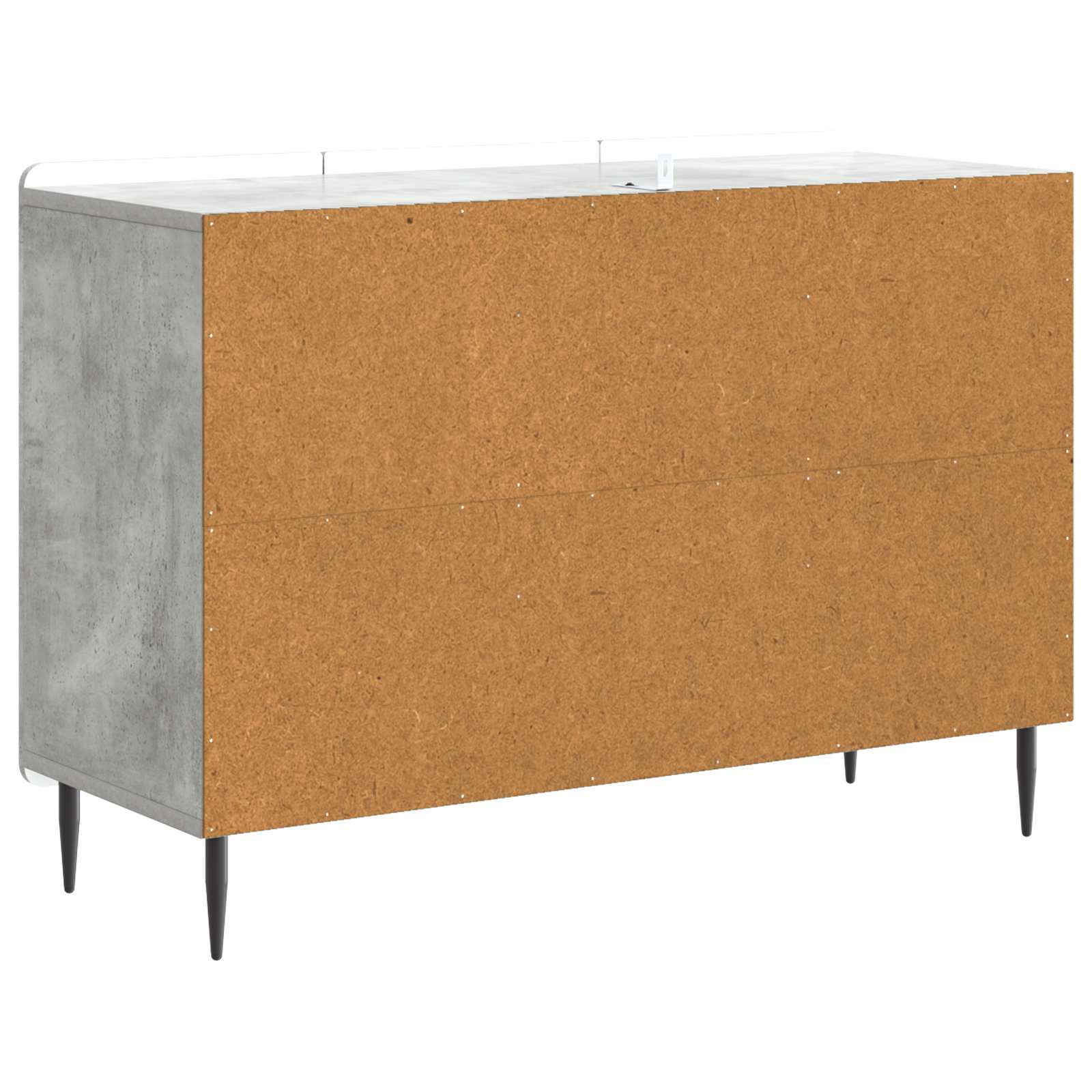 Sideboard Betongrau 89 x 34,5 x 62 cm Holzwerkstoff