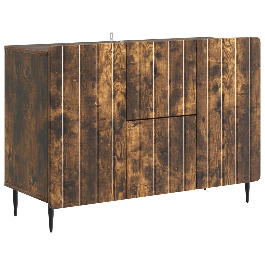 Sideboard Geräucherte Eiche 89 x 34,5 x 62 cm Holzwerkstoff