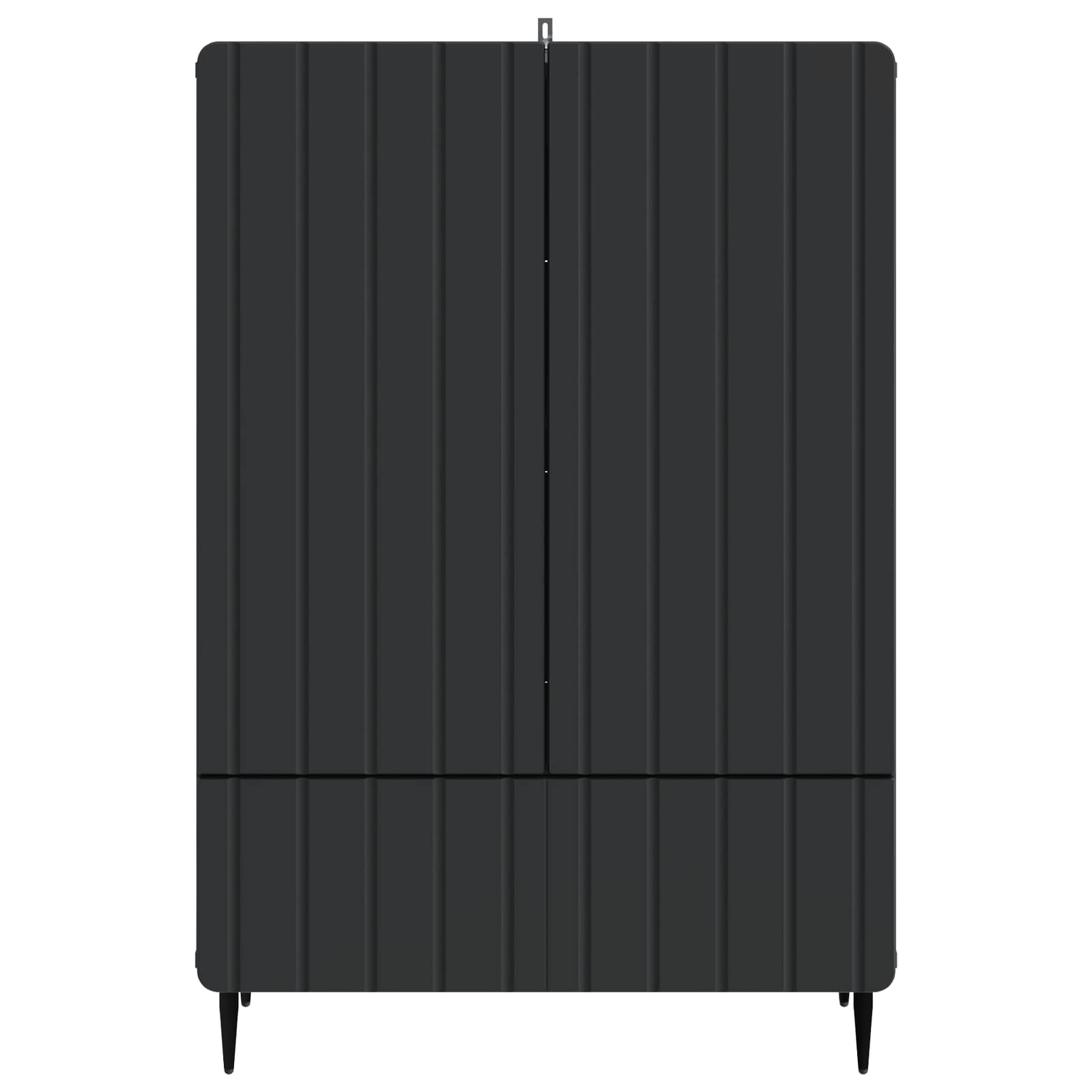 Sideboard Schwarz 66 x 34,5 x 97 cm Holzwerkstoff