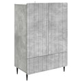 Sideboard Betongrau 66 x 34,5 x 97 cm Holzwerkstoff