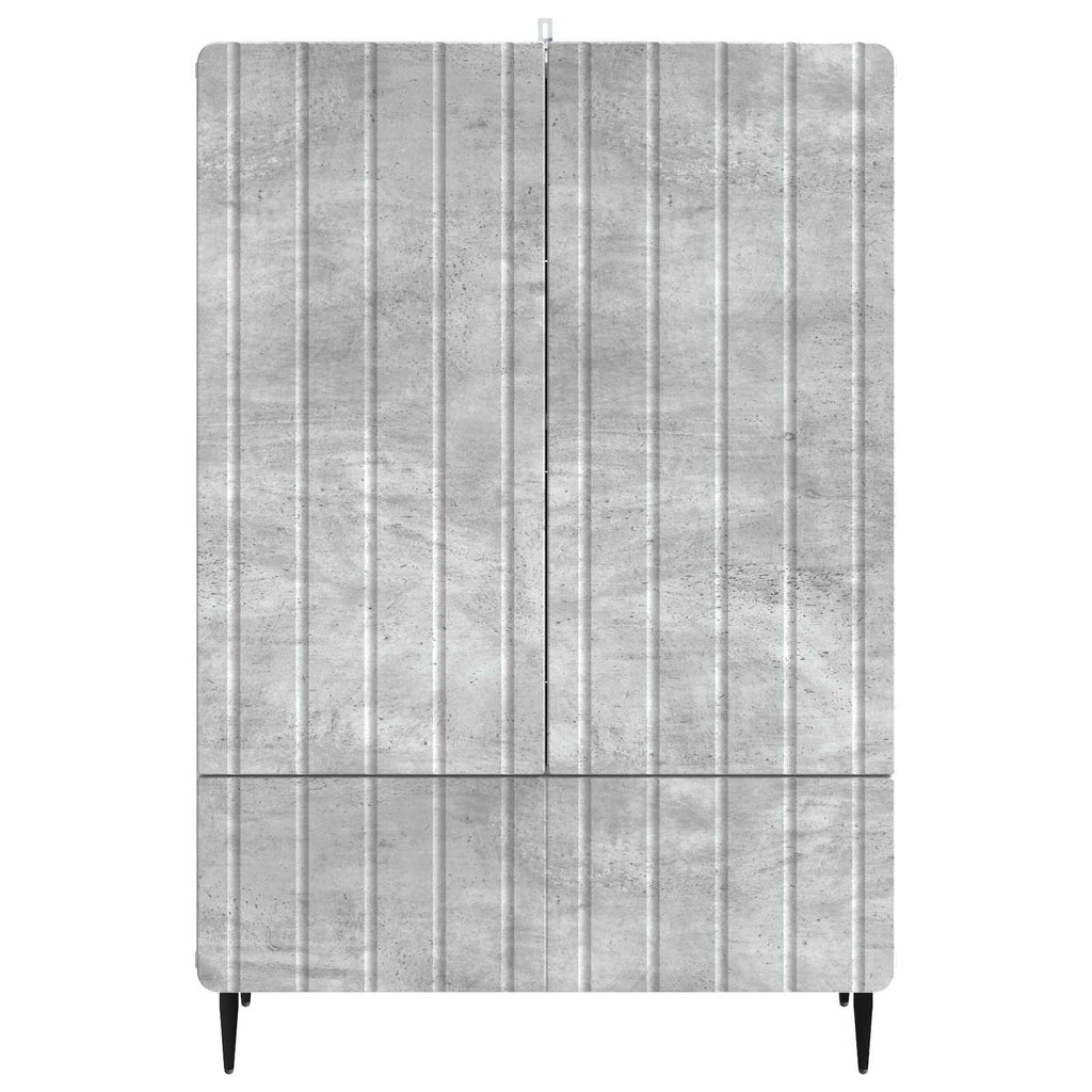 Sideboard Betongrau 66 x 34,5 x 97 cm Holzwerkstoff