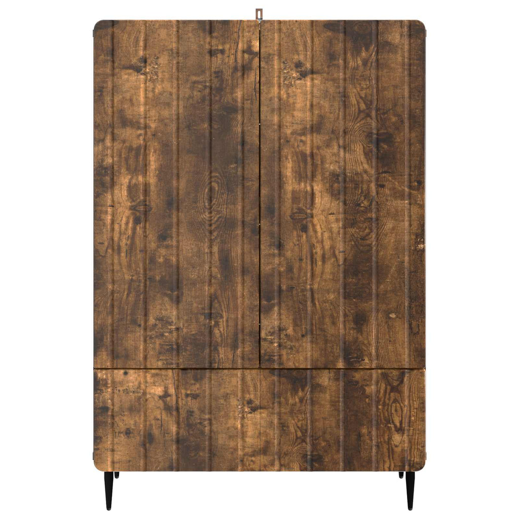 Sideboard Geräucherte Eiche 66 x 34,5 x 97 cm Holzwerkstoff