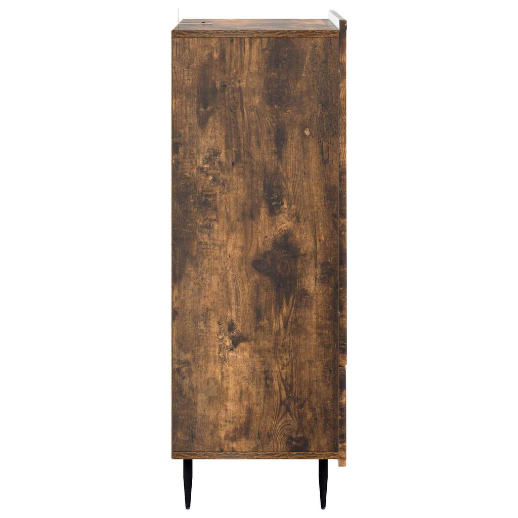 Sideboard Geräucherte Eiche 66 x 34,5 x 97 cm Holzwerkstoff