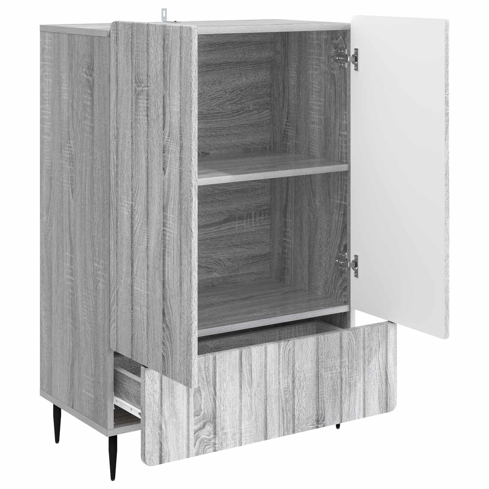 Sideboard Graues Sonoma 66 x 34,5 x 97 cm Holzwerkstoff