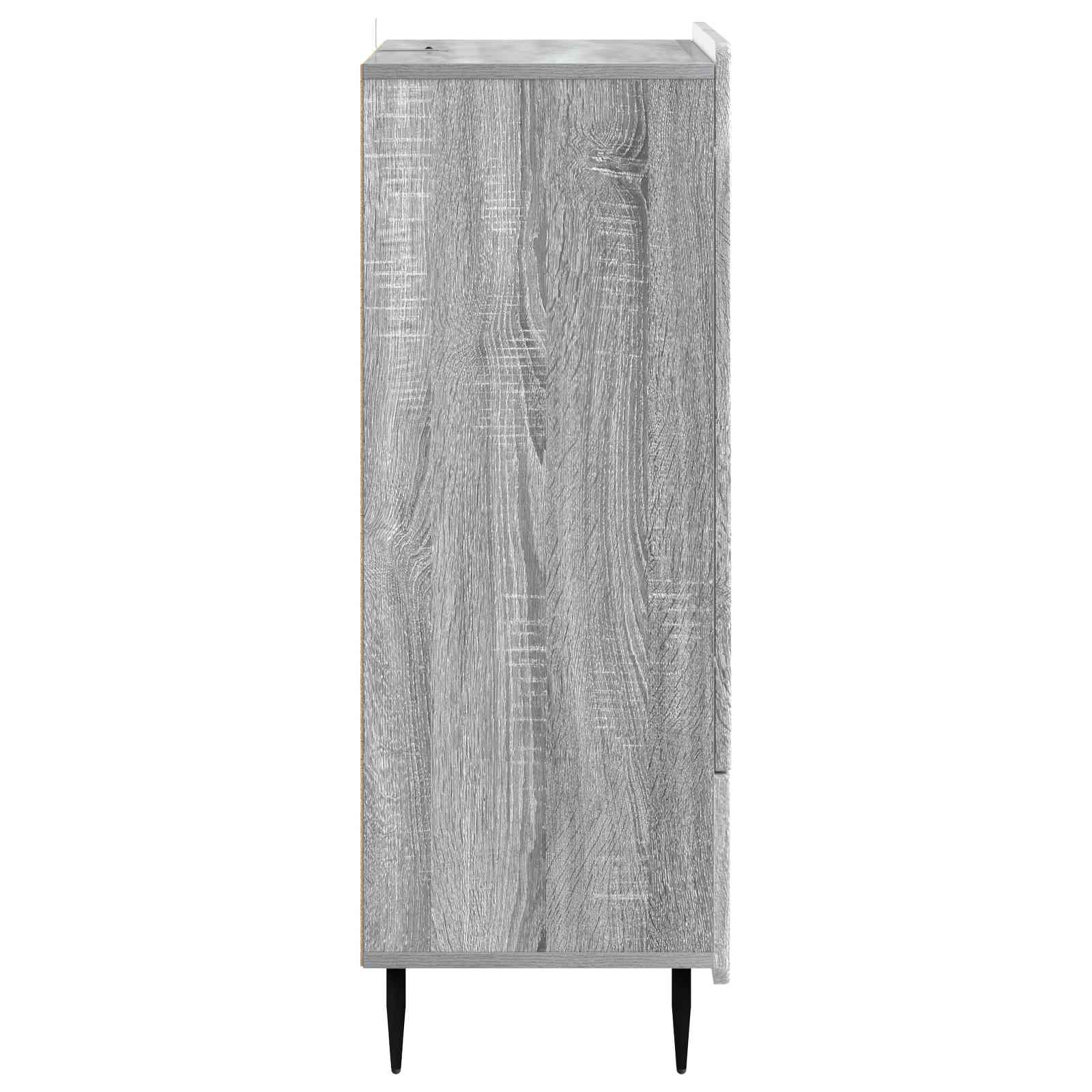 Sideboard Graues Sonoma 66 x 34,5 x 97 cm Holzwerkstoff
