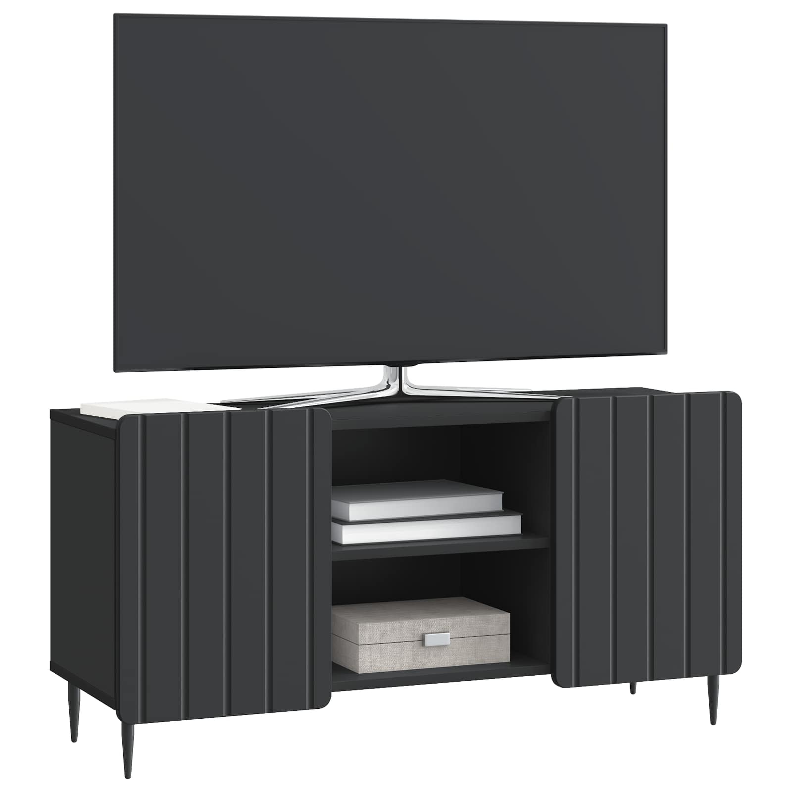 TV-Schränk Schwarz 102 x 34,5 x 52 cm Holzwerkstoff