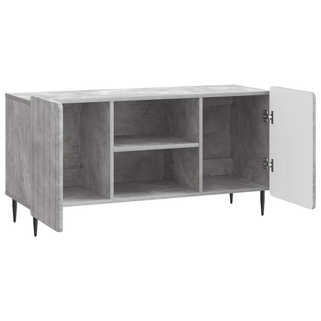 TV-Schränk Betongrau 102 x 34,5 x 52 cm Holzwerkstoff