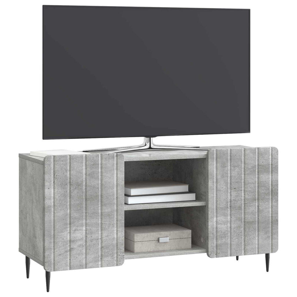 TV-Schränk Betongrau 102 x 34,5 x 52 cm Holzwerkstoff