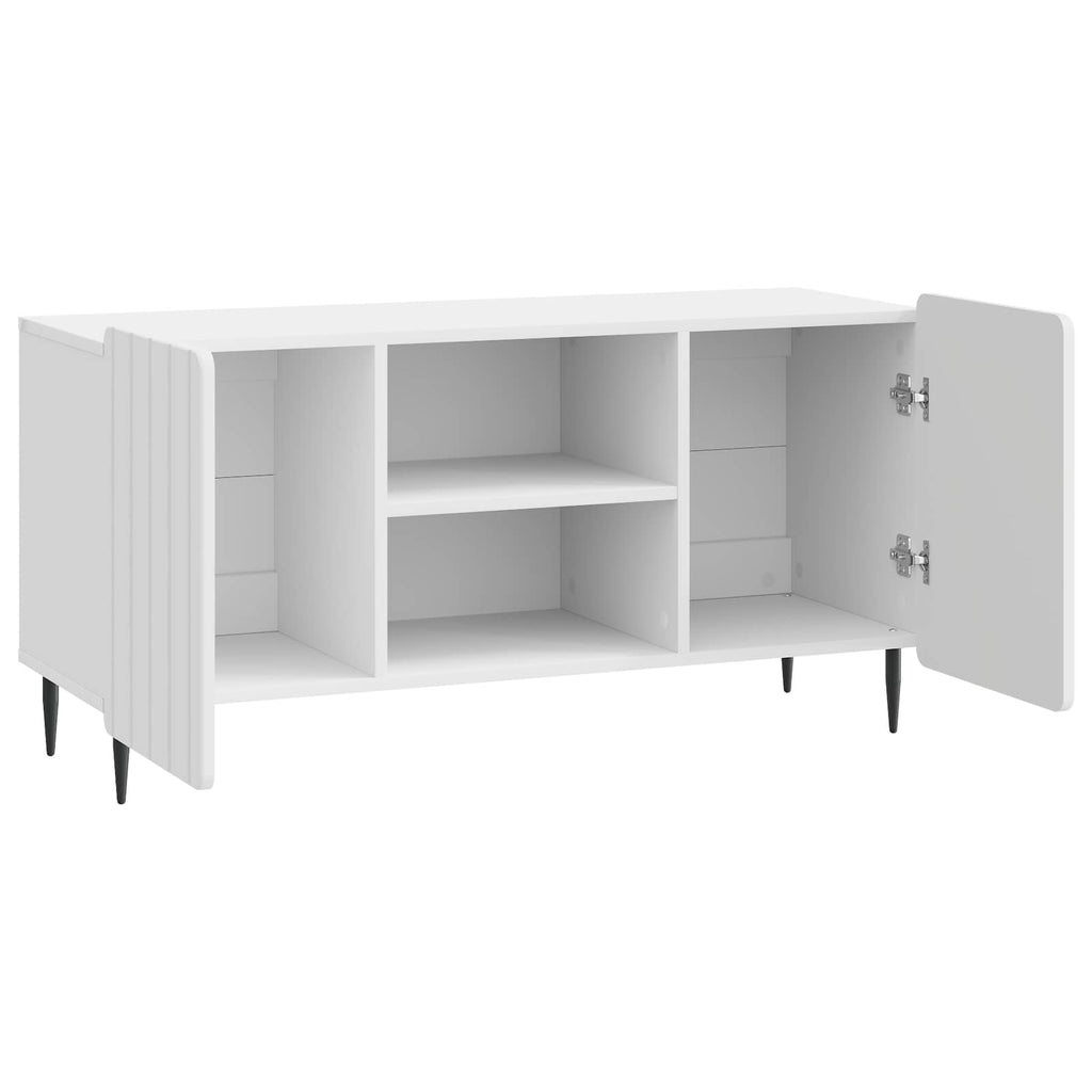 TV-Schränk Hochglanz Weiß 102 x 34,5 x 52 cm Holzwerkstoff