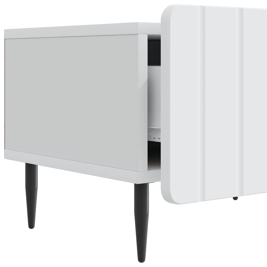 TV-Schränk mit Schubladen Weiß 147 x 34,5 x 32 cm Holzwerkstoff
