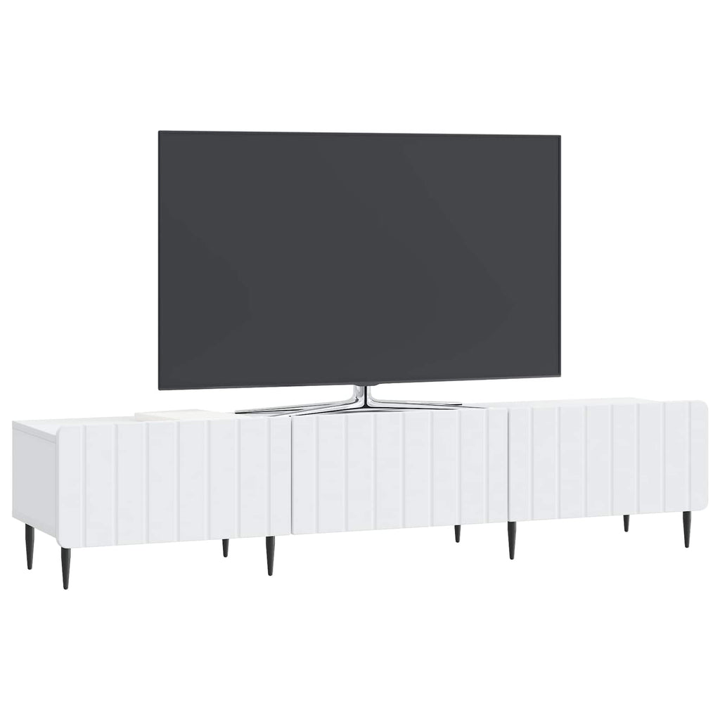 TV-Schränk mit Schubladen Weiß 147 x 34,5 x 32 cm Holzwerkstoff