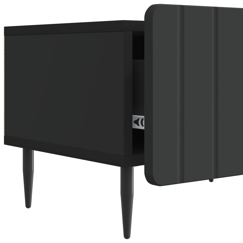 TV-Schränk Schwarz 147 x 34,5 x 32 cm Holzwerkstoff