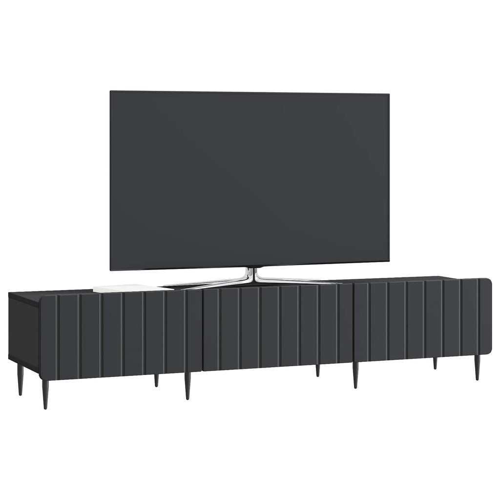 TV-Schränk Schwarz 147 x 34,5 x 32 cm Holzwerkstoff
