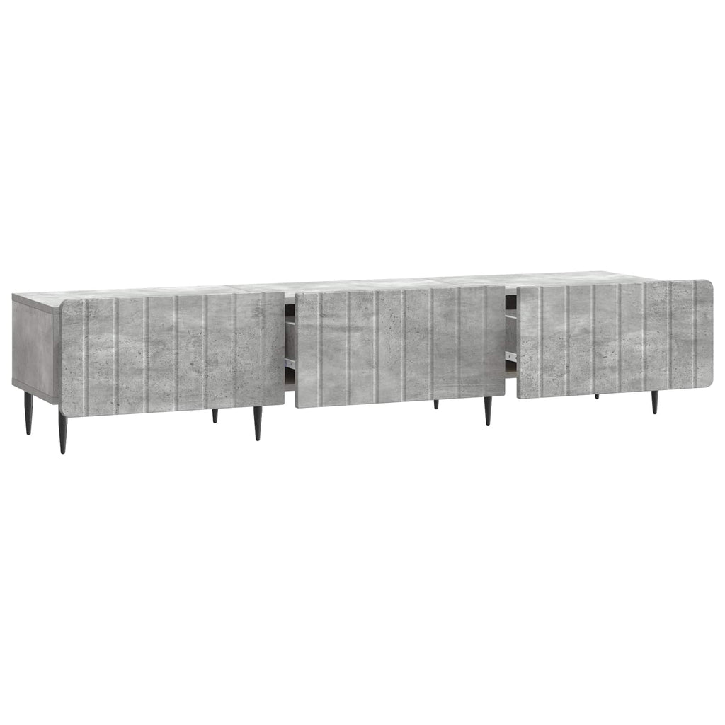 TV-Schränk Betongrau 147 x 34,5 x 32 cm Holzwerkstoff
