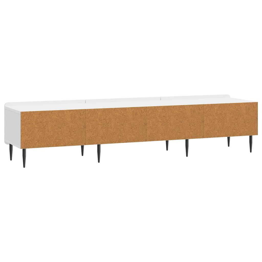 TV-Schränk Hochglanz Weiß 147 x 34,5 x 32 cm Holzwerkstoff