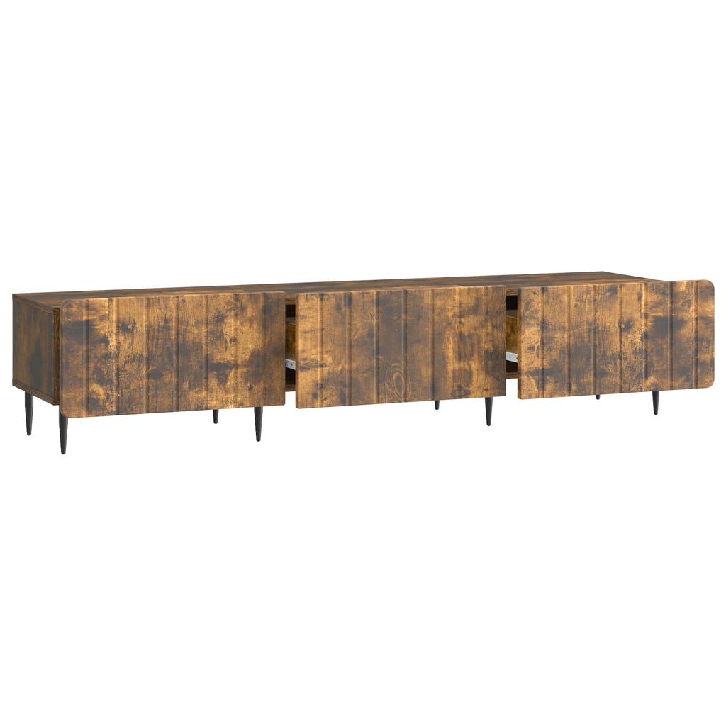 TV-Schränk Geräucherte Eiche 147 x 34,5 x 32 cm Holzwerkstoff