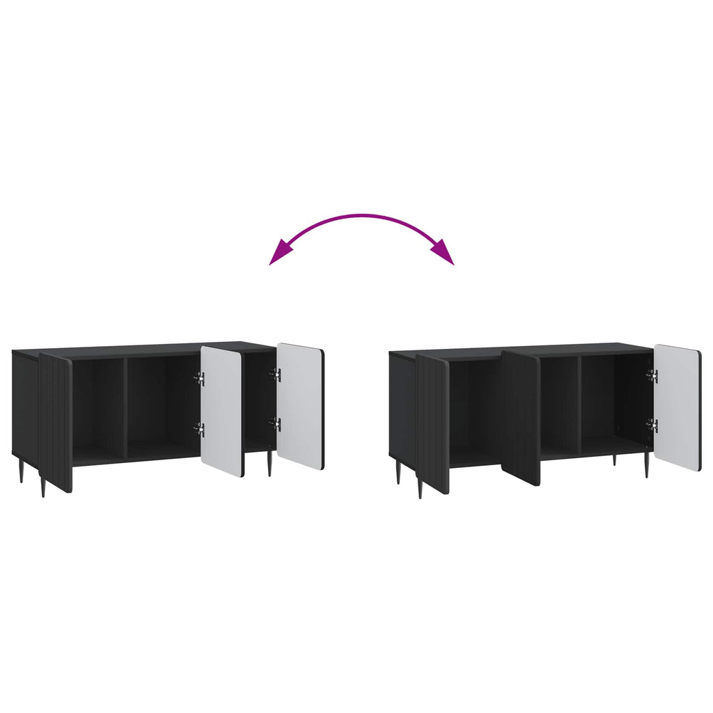TV-Schränk Schwarz 99 x 34,5 x 52 cm Holzwerkstoff