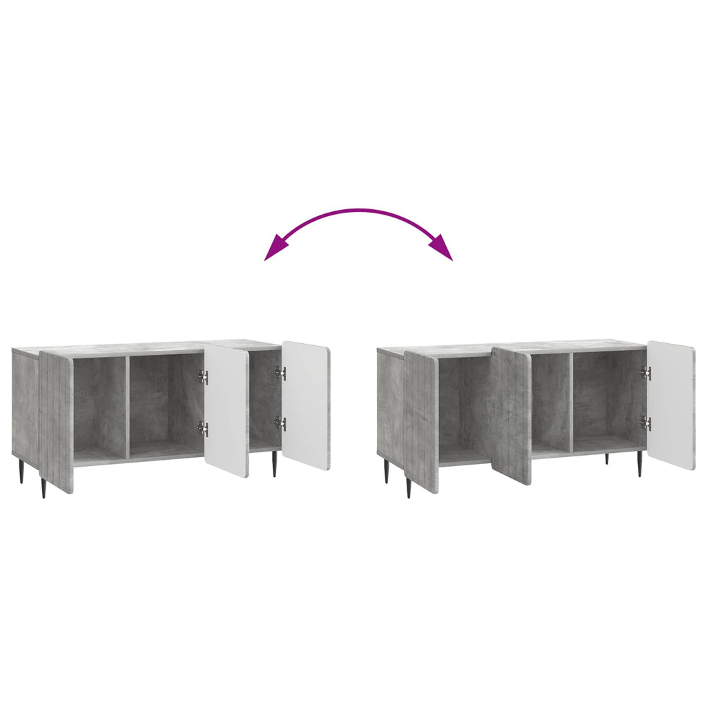 TV-Schränk Betongrau 99 x 34,5 x 52 cm Holzwerkstoff