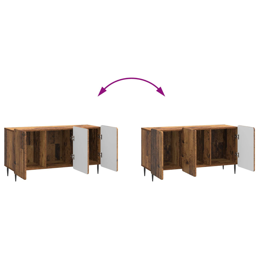 TV-Schränk Altholz 99 x 34,5 x 52 cm Holzwerkstoff