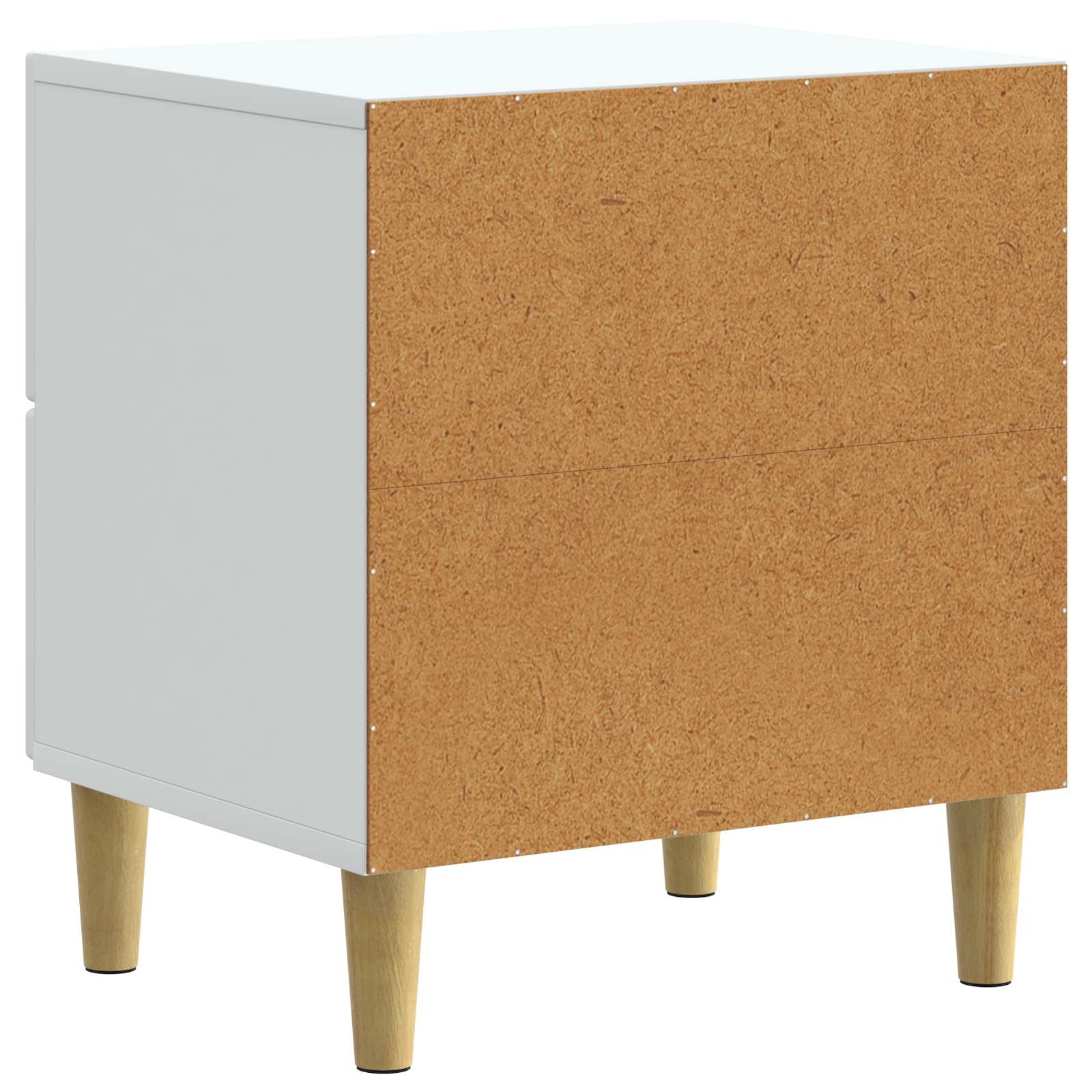 Nachttisch 2 pcs Weiß 43 x 34,5 x 48 cm Holzwerkstoff
