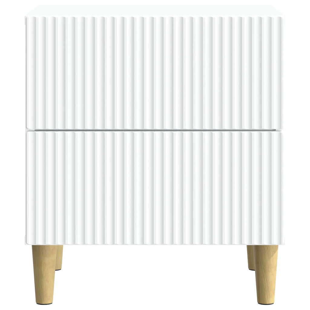 Nachttisch 2 pcs Weiß 43 x 34,5 x 48 cm Holzwerkstoff
