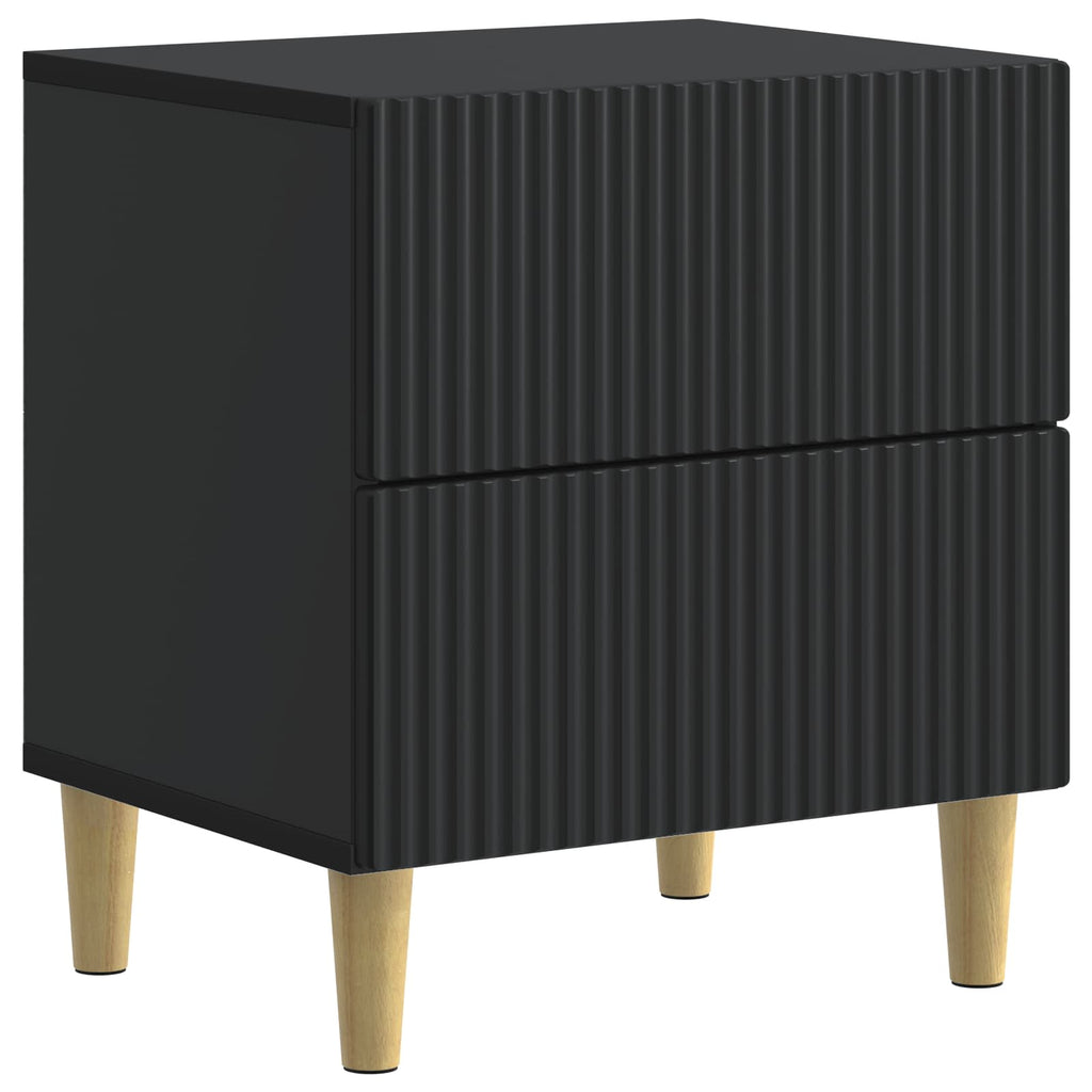 Nachttisch Schwarz 43 x 34,5 x 48 cm Holzwerkstoff