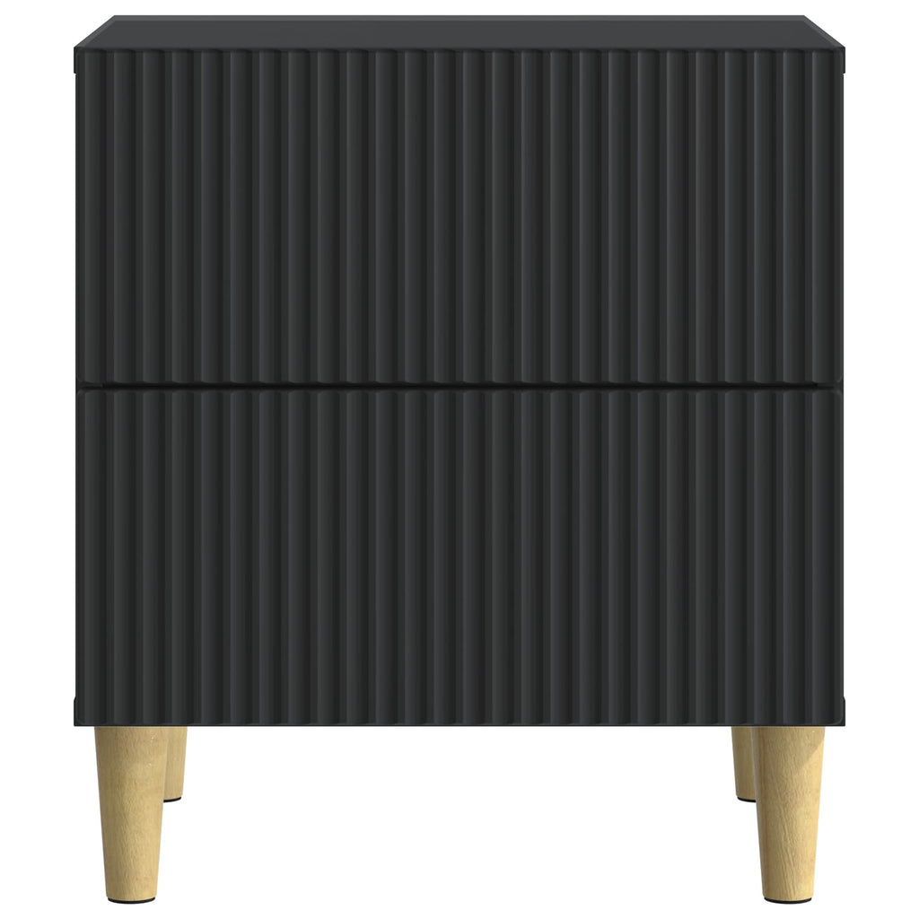 Nachttisch 2 pcs Schwarz 43 x 34,5 x 48 cm Holzwerkstoff