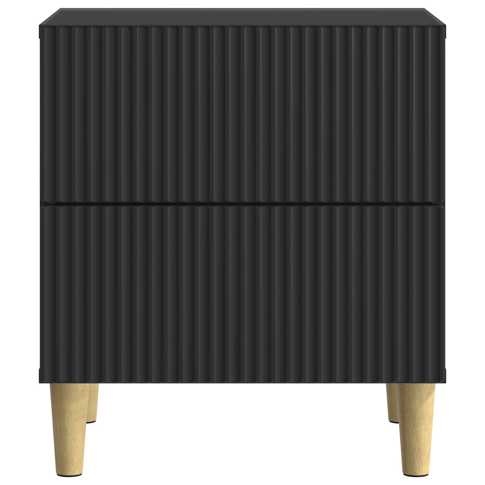 Nachttisch 2 pcs Schwarz 43 x 34,5 x 48 cm Holzwerkstoff