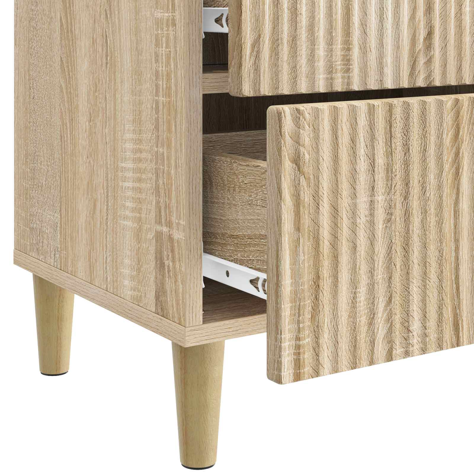 Nachttisch 2 pcs Sonoma-Eiche 43 x 34,5 x 48 cm Holzwerkstoff