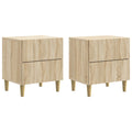Nachttisch 2 pcs Sonoma-Eiche 43 x 34,5 x 48 cm Holzwerkstoff