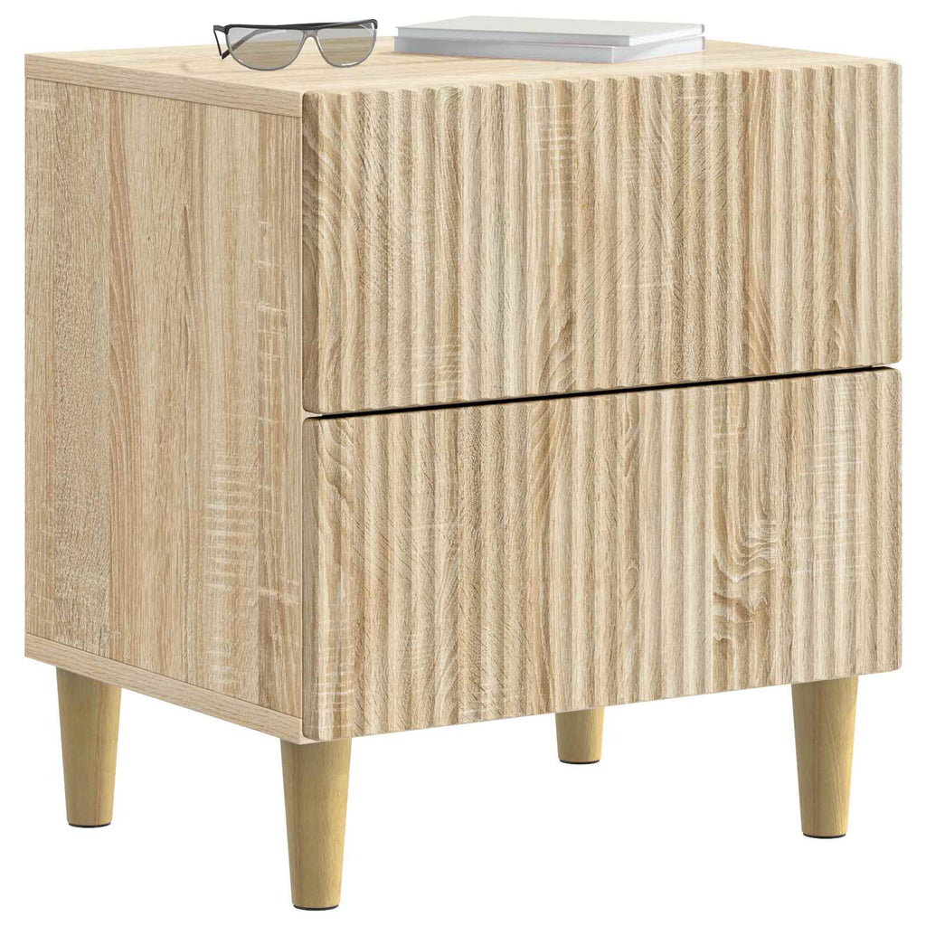 Nachttisch 2 pcs Sonoma-Eiche 43 x 34,5 x 48 cm Holzwerkstoff
