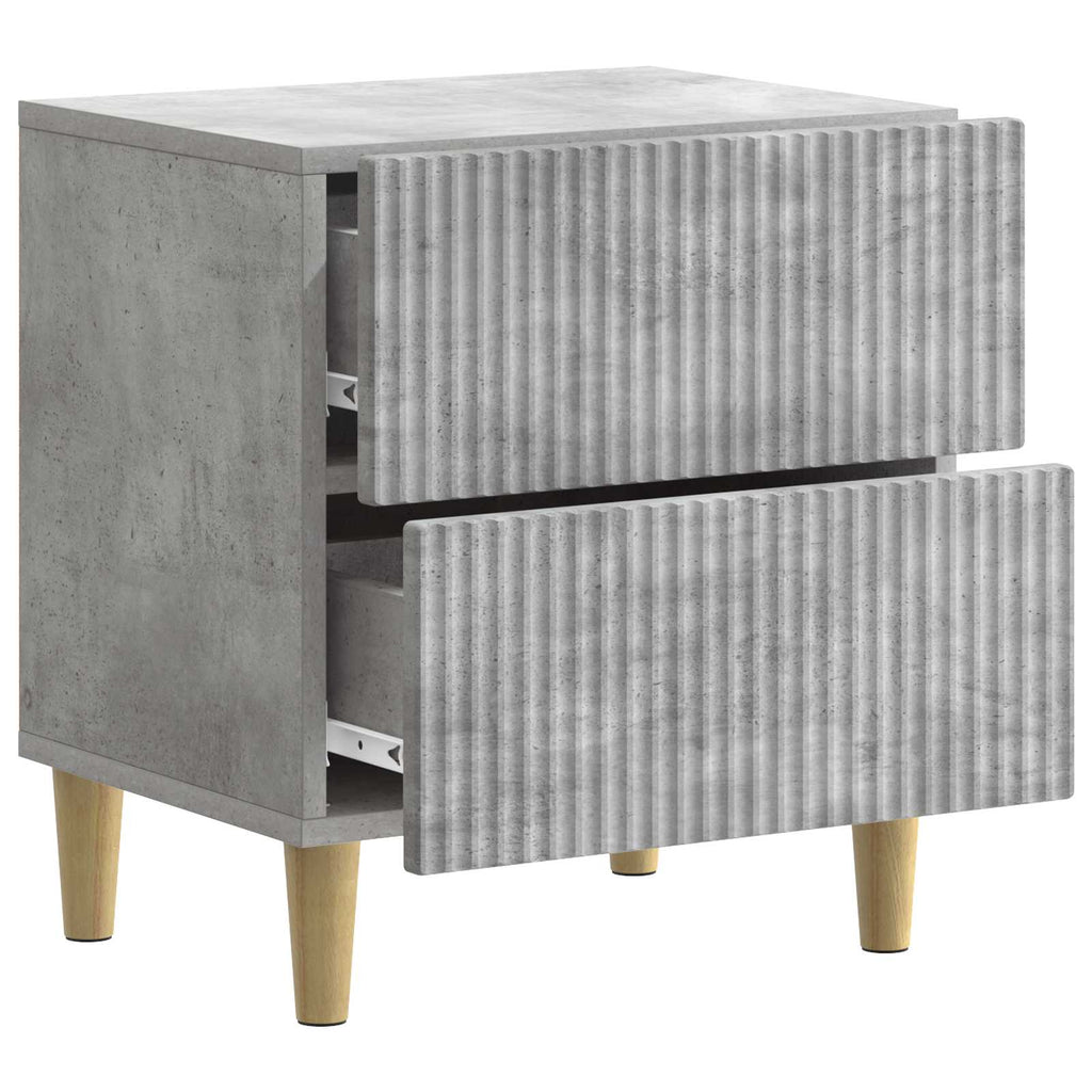 Nachttisch Betongrau 43 x 34,5 x 48 cm Holzwerkstoff