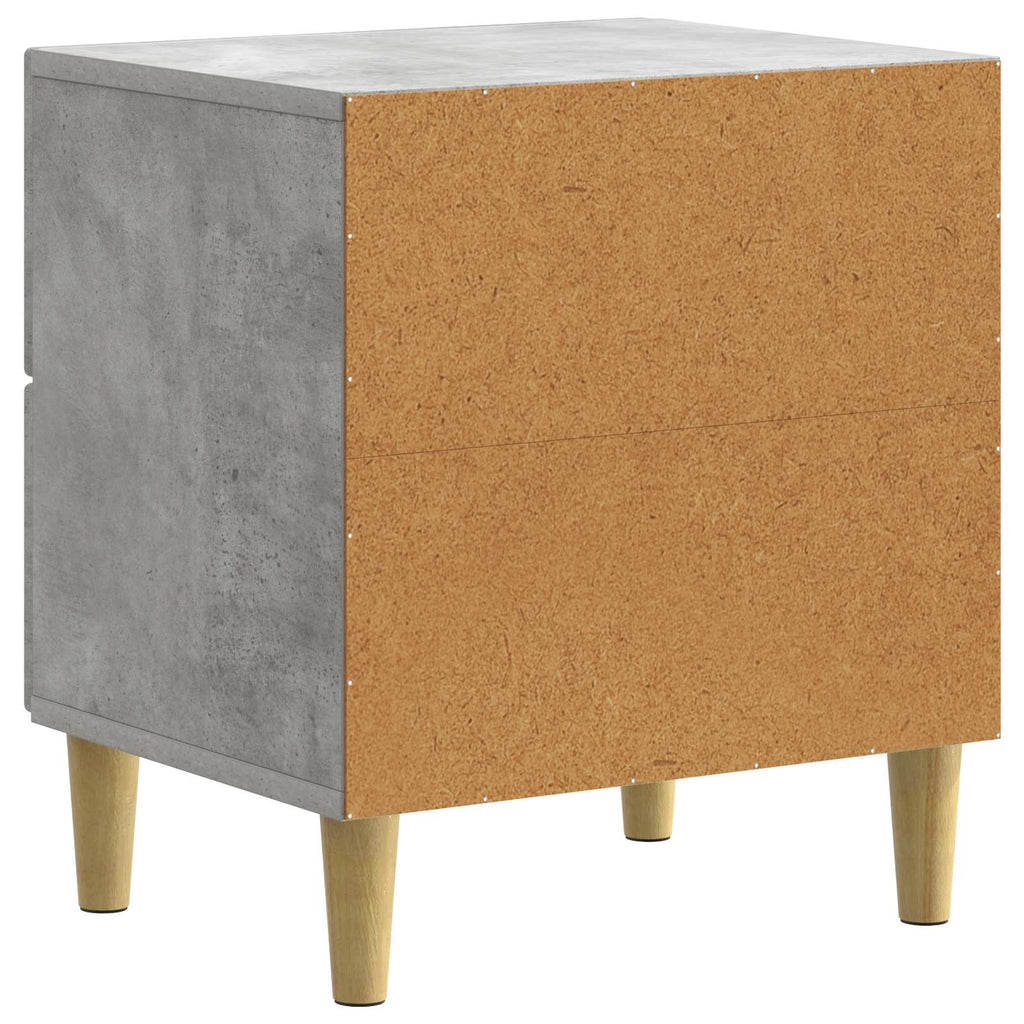 Nachttisch Betongrau 43 x 34,5 x 48 cm Holzwerkstoff